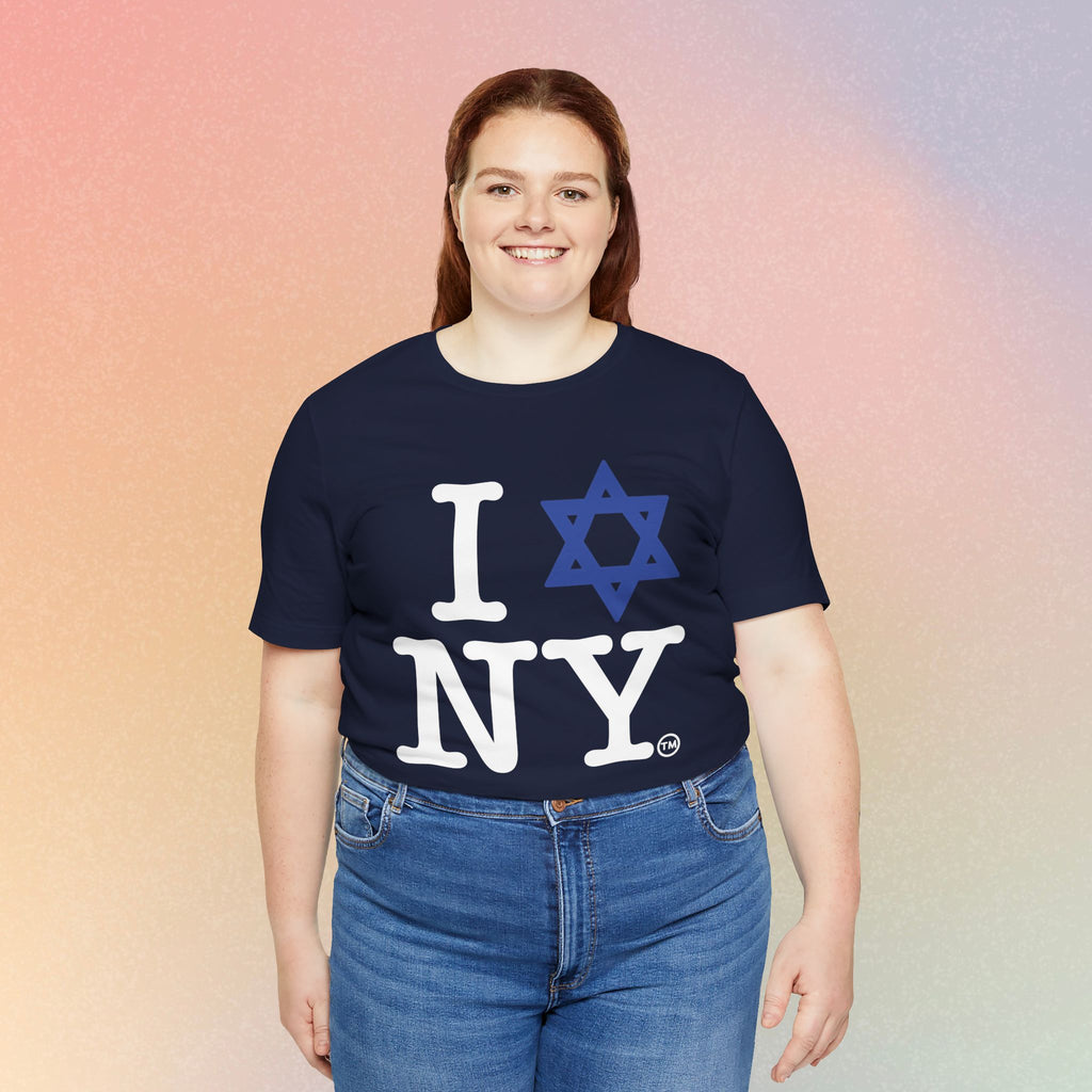 I Love New York Jewish Star of David T-Shirt - Jewish New York Pride