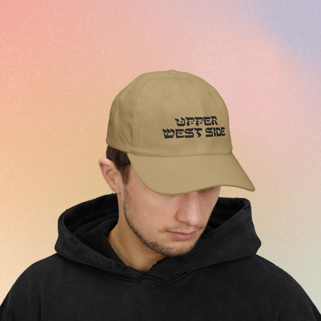 Upper West Side Hebrew Font Baseball Cap | NYC Jewish Pride (Light Colors)