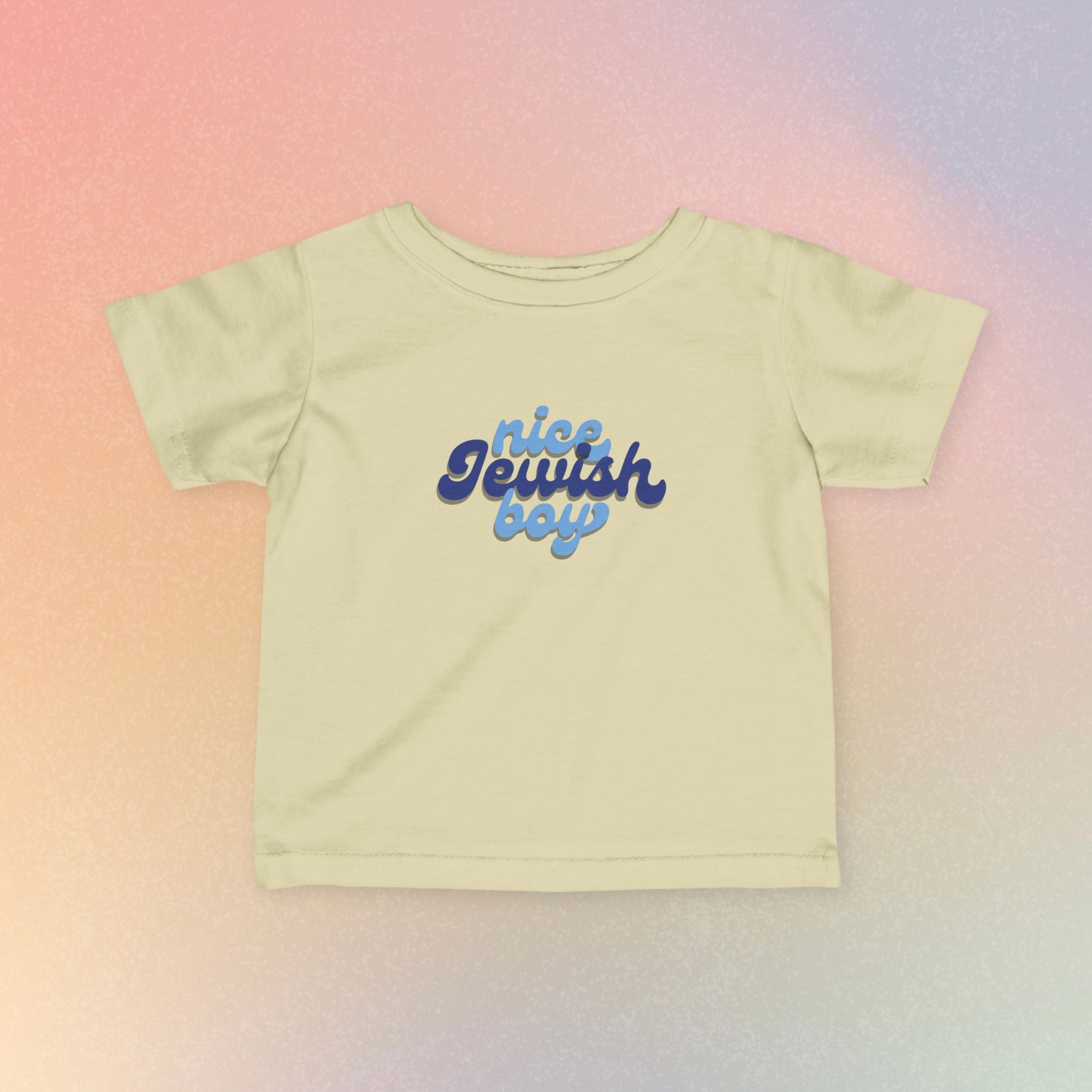 Infant Tee — "Nice Jewish Boy" Cute Retro Baby T‑Shirt (Newborn to 24M)