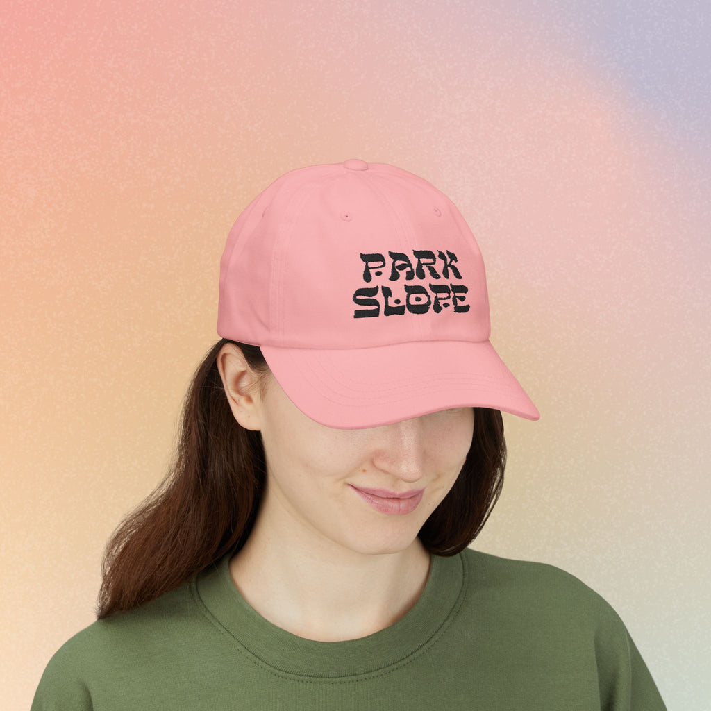 Park Slope Hebrew Font Baseball Cap | NYC Jewish Pride (Light Colors)