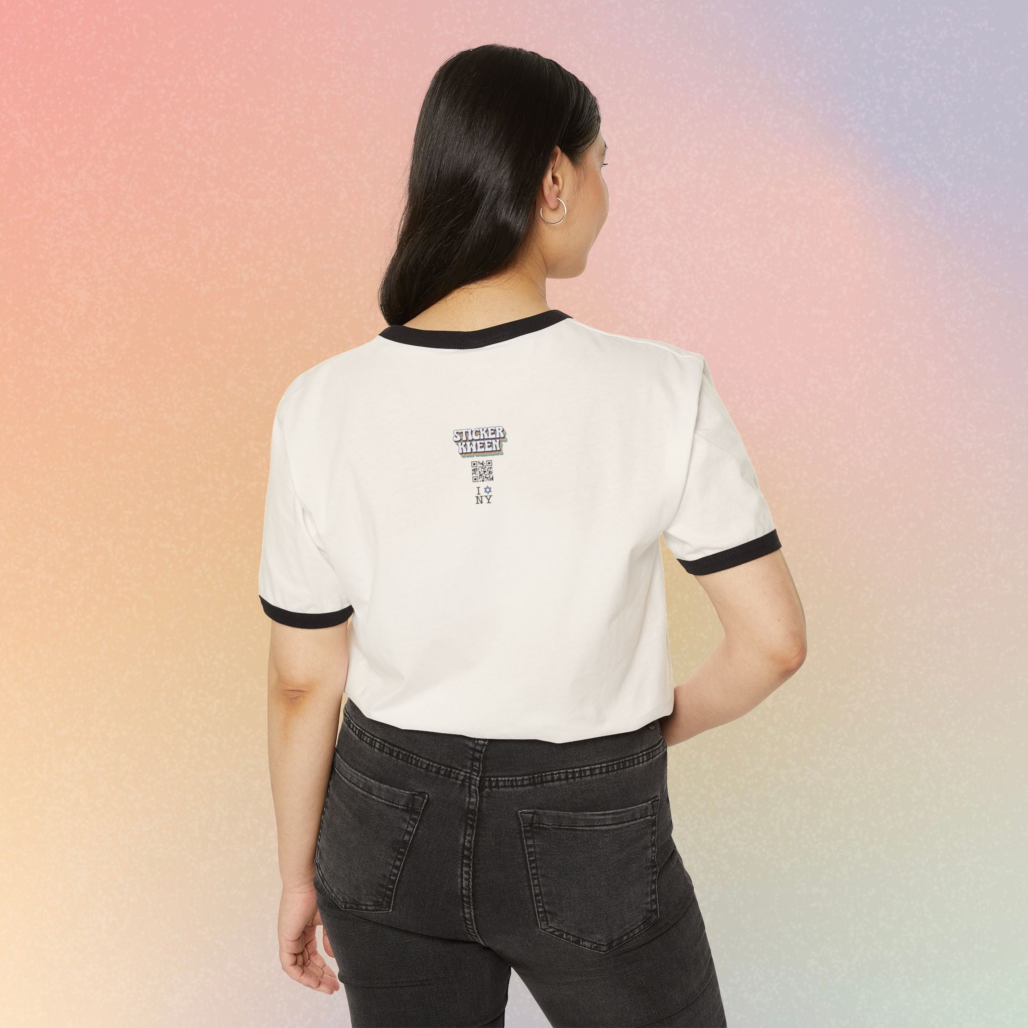 I Love NY Jewish Star T-Shirt | Ringer Tee, Jewish New York Pride