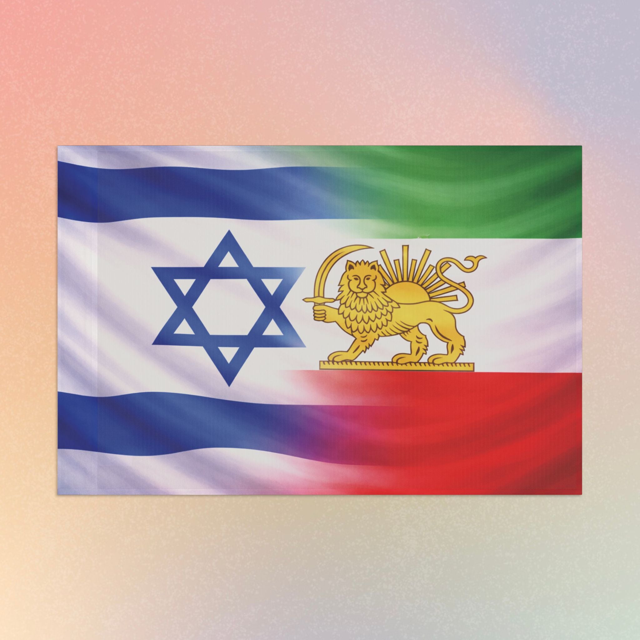 Persian-Israeli Flag | Lightweight One Sided Solidarity Banner
