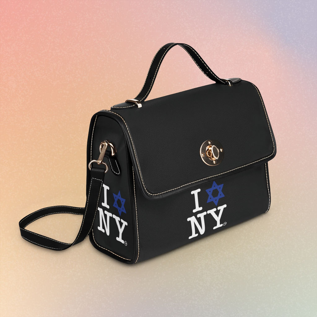 I Love New York Jewish Star - Waterproof Canvas Bag - Jewish New York Pride