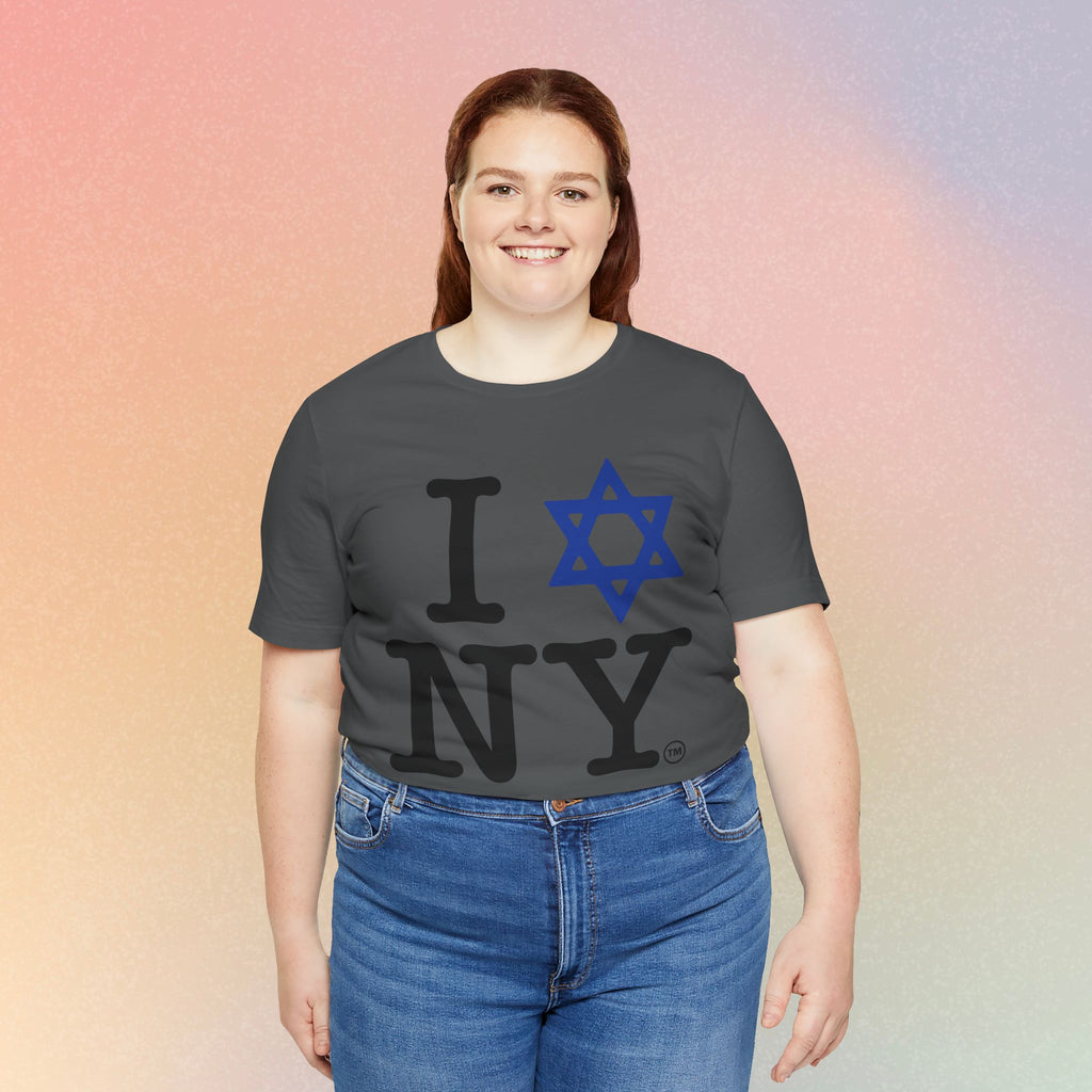 I Love New York Jewish Star of David T-Shirt - Jewish New York Pride