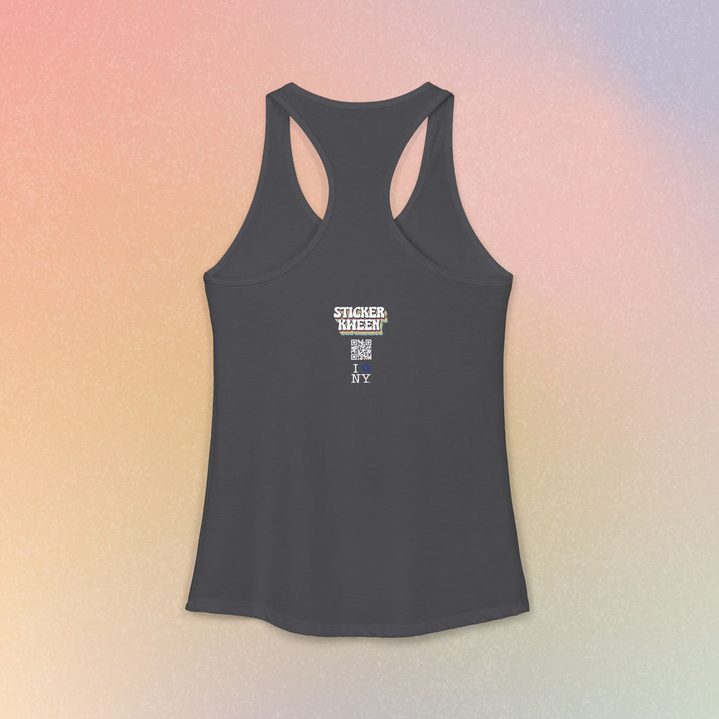 I Love NY Jewish Star Women's Ideal Racerback Tank