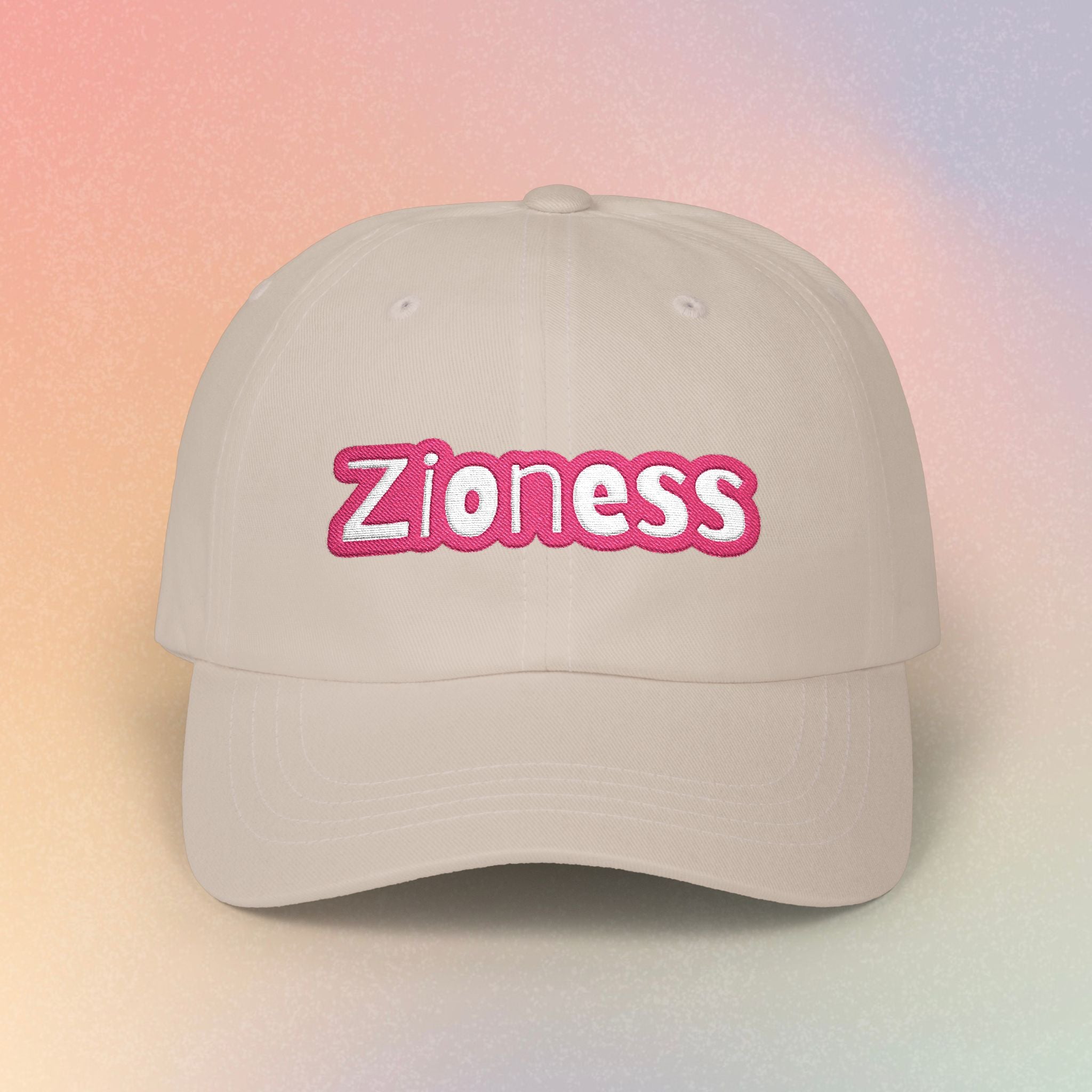 Zioness Embroidered (Light Colors) Adjustable Baseball Cap