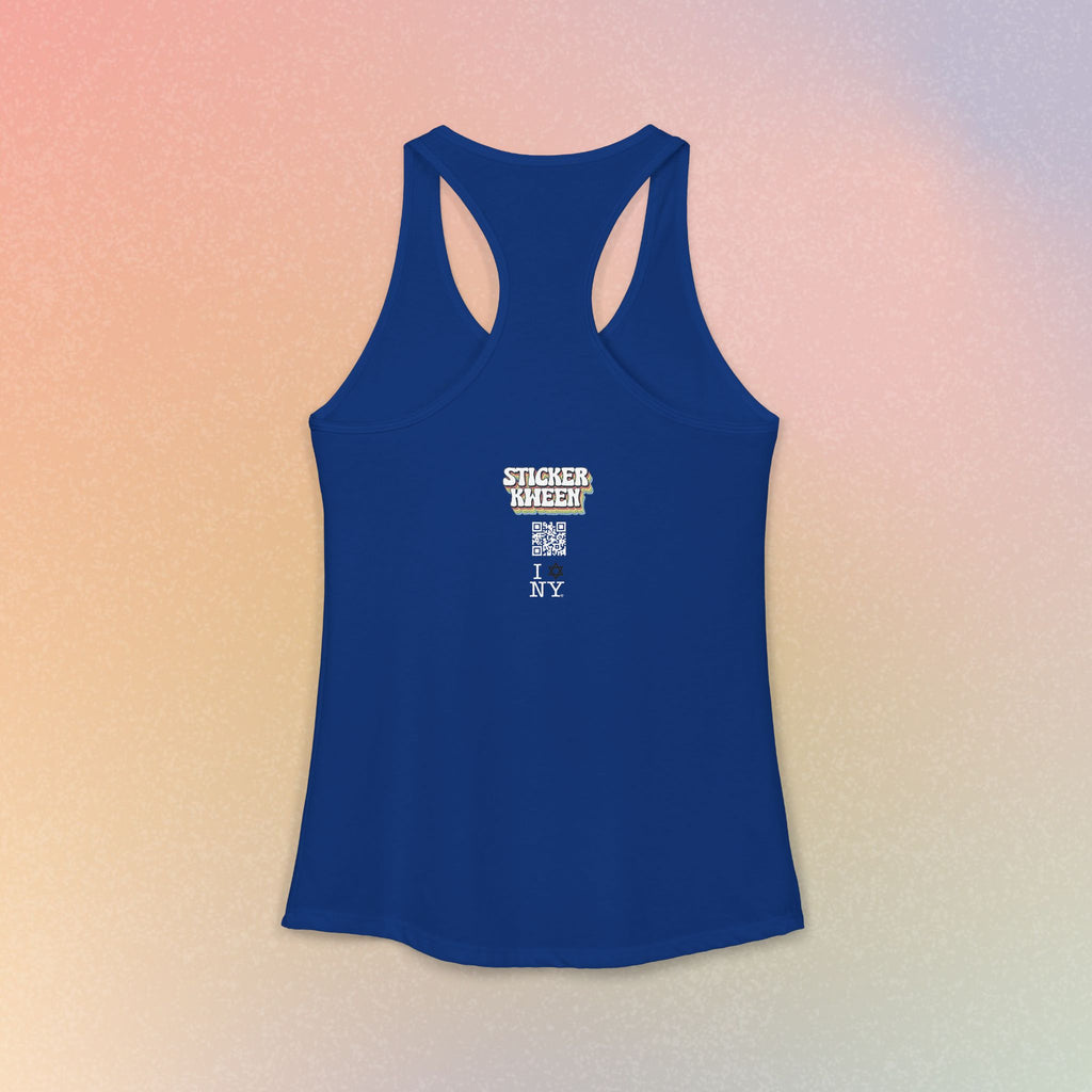 I Love NY Jewish Star Women's Ideal Racerback Tank