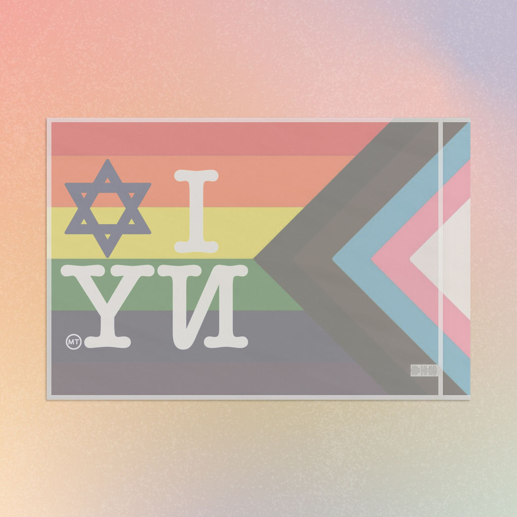 LGBTQIA I Love NY Jewish Star Flag