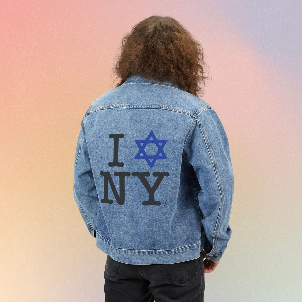 I Love NY Jewish Star Denim Jacket | Jewish New York Pride