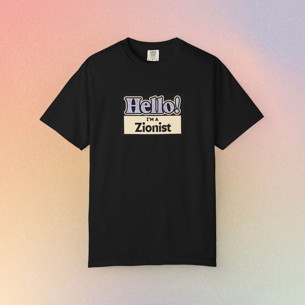"Hello! I'm a Zionist" Graphic Tee - Jewish Pride T-Shirt