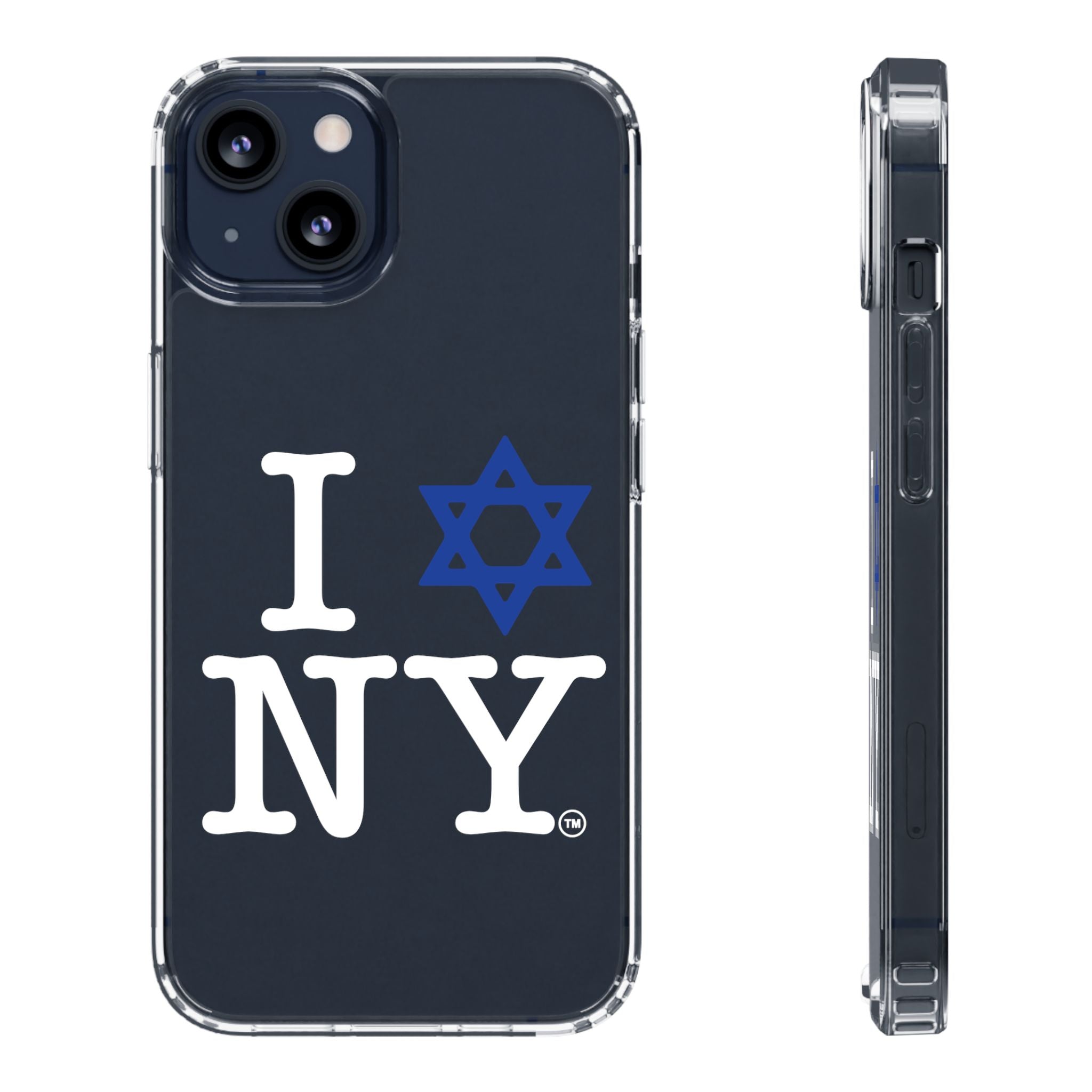 I Love NY Jewish Star Phone Case | Clear Case, Jewish New York Design