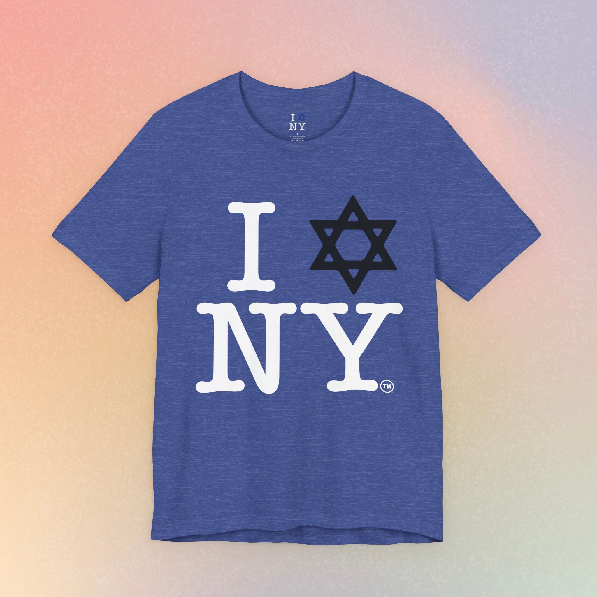 I Love New York Jewish Star of David T-Shirt - Jewish New York Pride