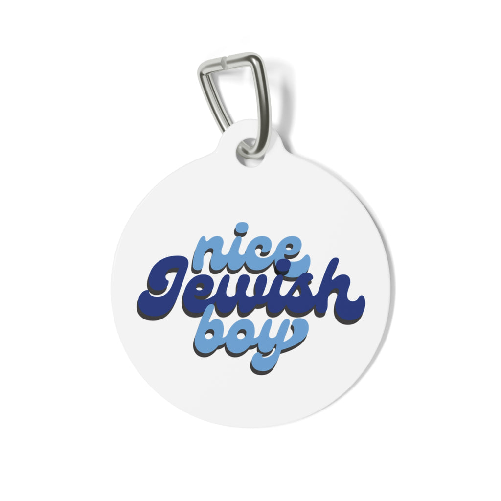 Nice Jewish Boy Pet Tag