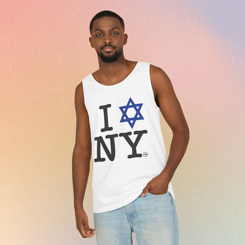 I Love NY Jewish Star Tank Top — Jewish NYC Pride Israel Love Sleeveless Tee