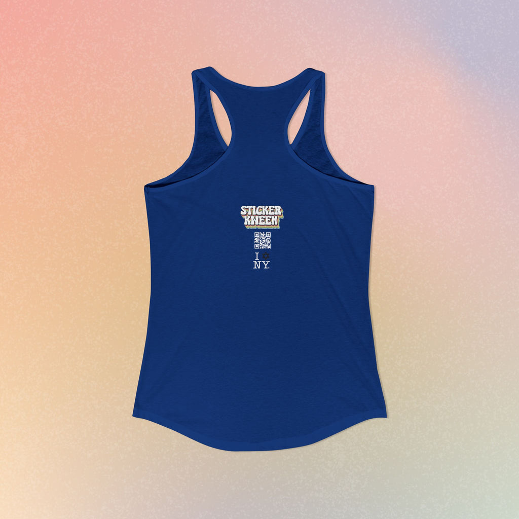 I Love NY Jewish Star Women's Ideal Racerback Tank