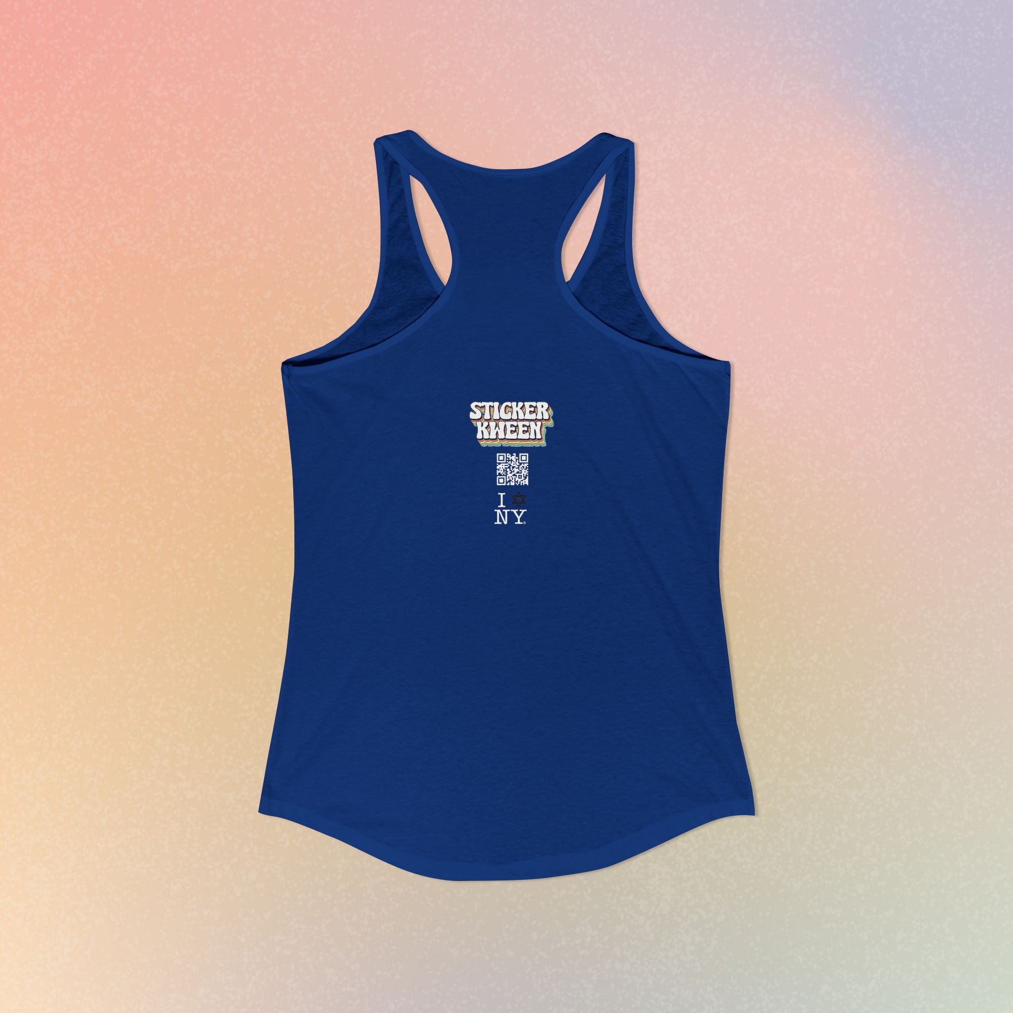 I Love NY Jewish Star Women's Ideal Racerback Tank