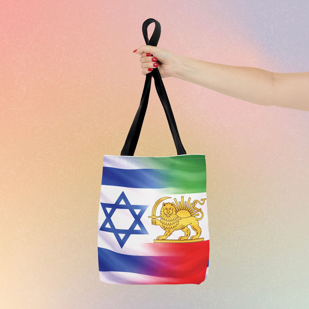 Persian-Israeli Flags Solidarity Tote Bag