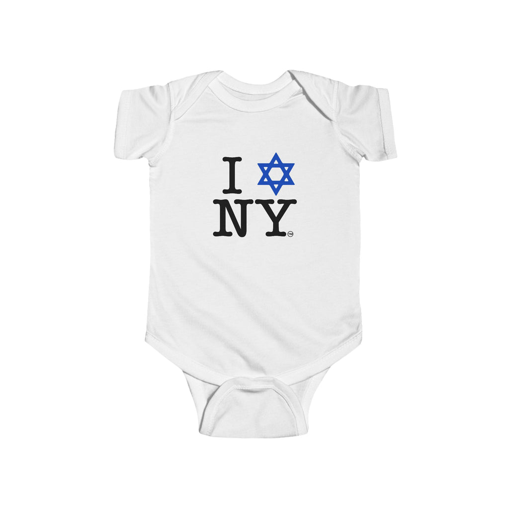 I Love NY Star of David Infant Onesie | Jewish New York Pride