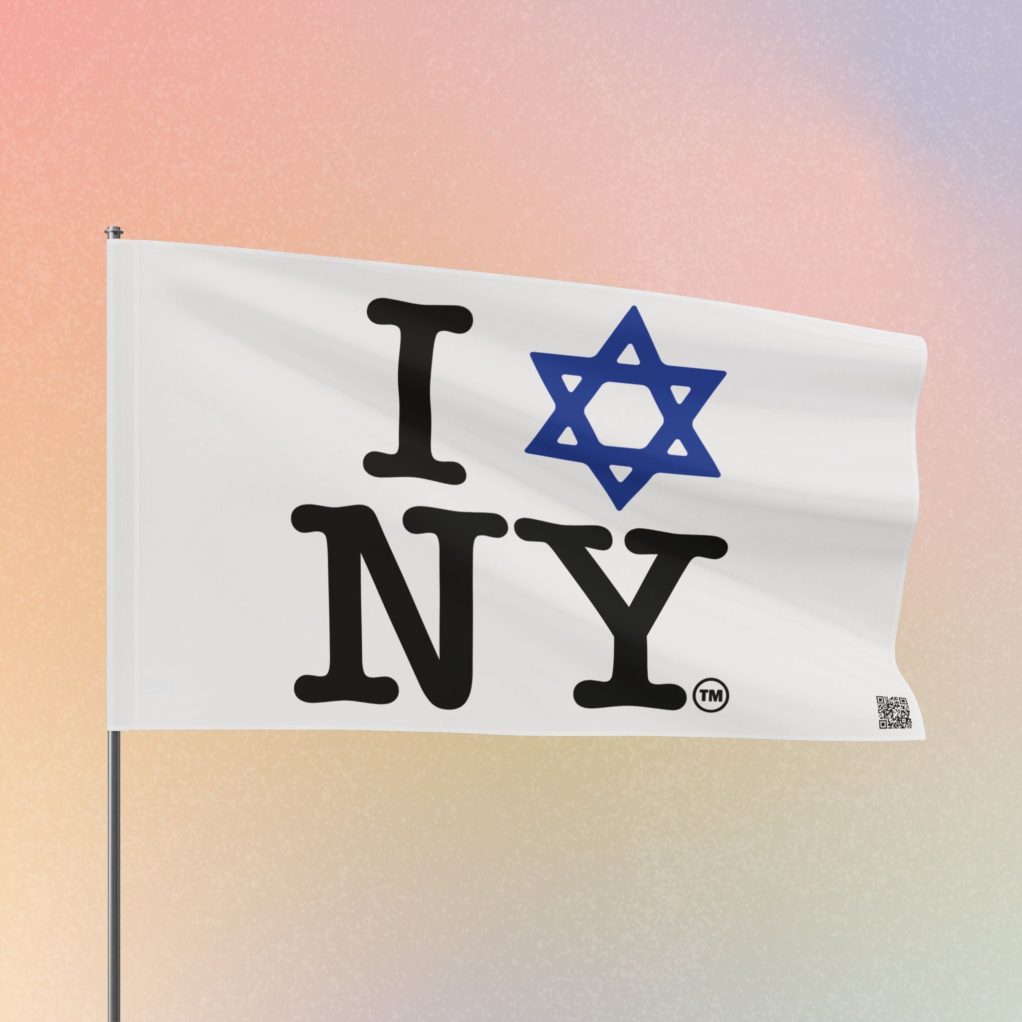 I Love NY Magen David Flag | Jewish New York Pride Flag