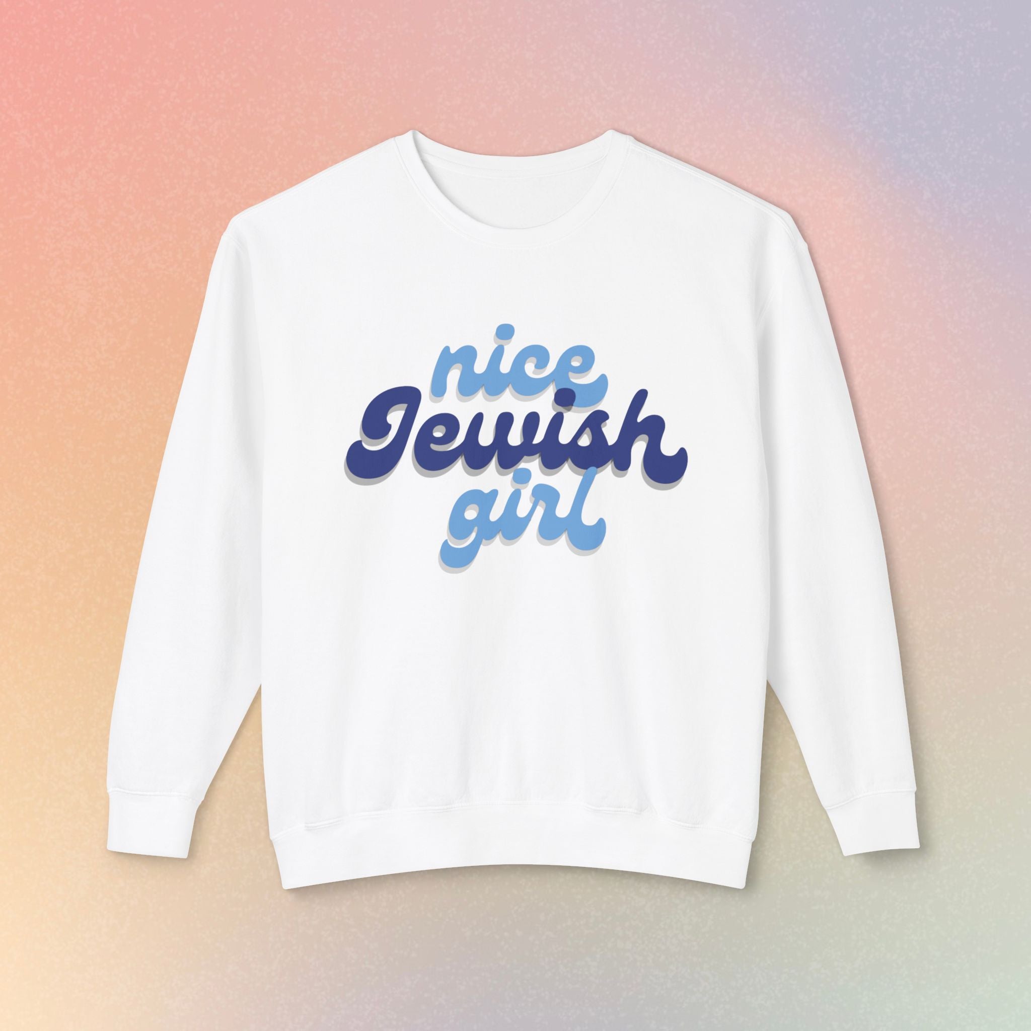 Nice Jewish Girl Sweatshirt | Female Jewish Pride Crewneck