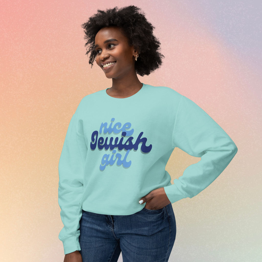 Nice Jewish Girl Sweatshirt | Female Jewish Pride Crewneck