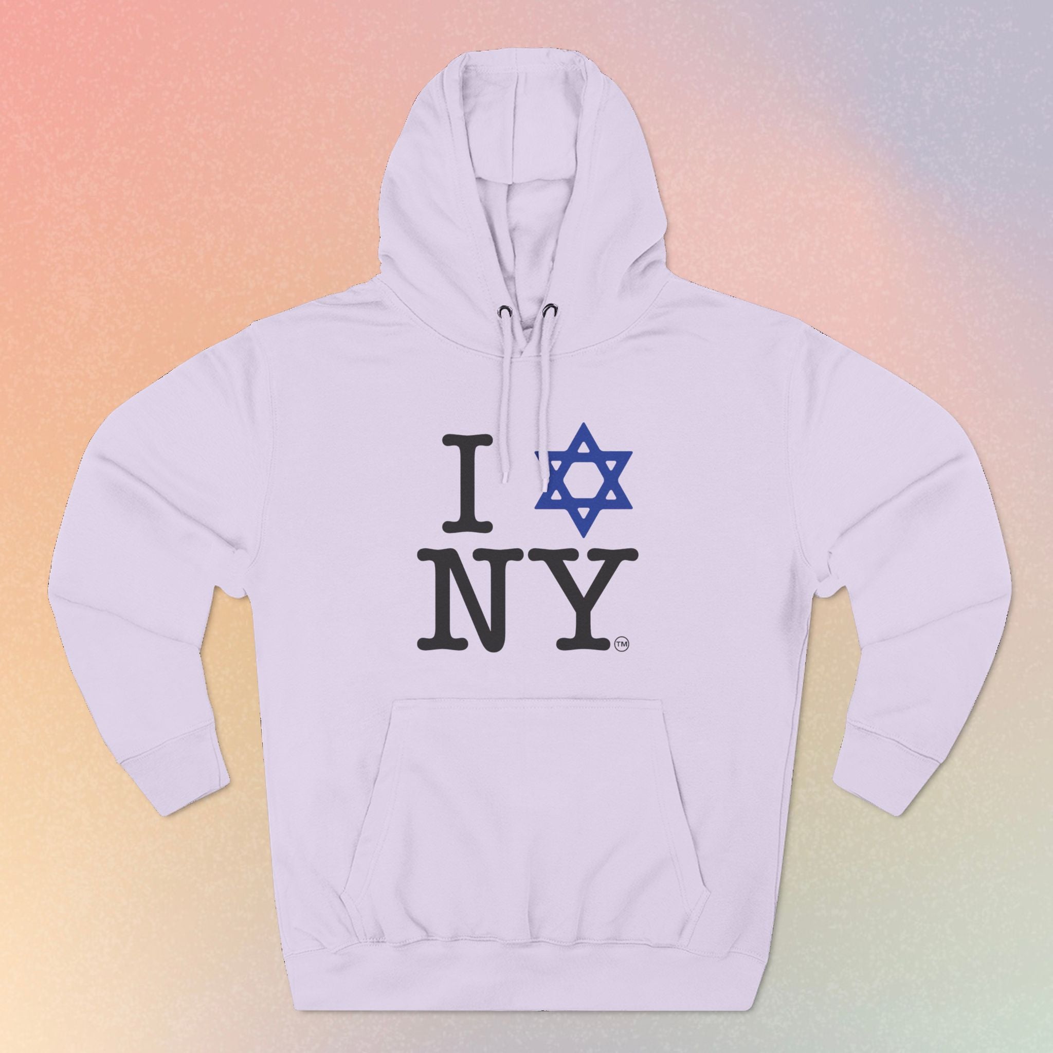 I Love NY Jewish Star Hoodie | Jewish New York Pride