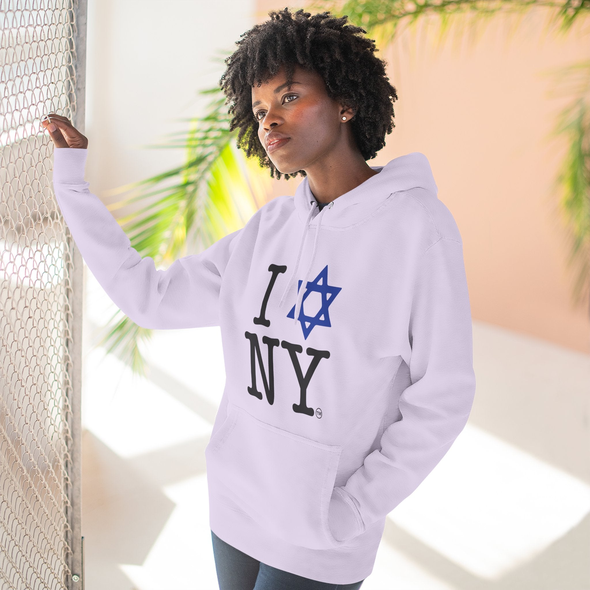 I Love NY Jewish Star Hoodie | Jewish New York Pride