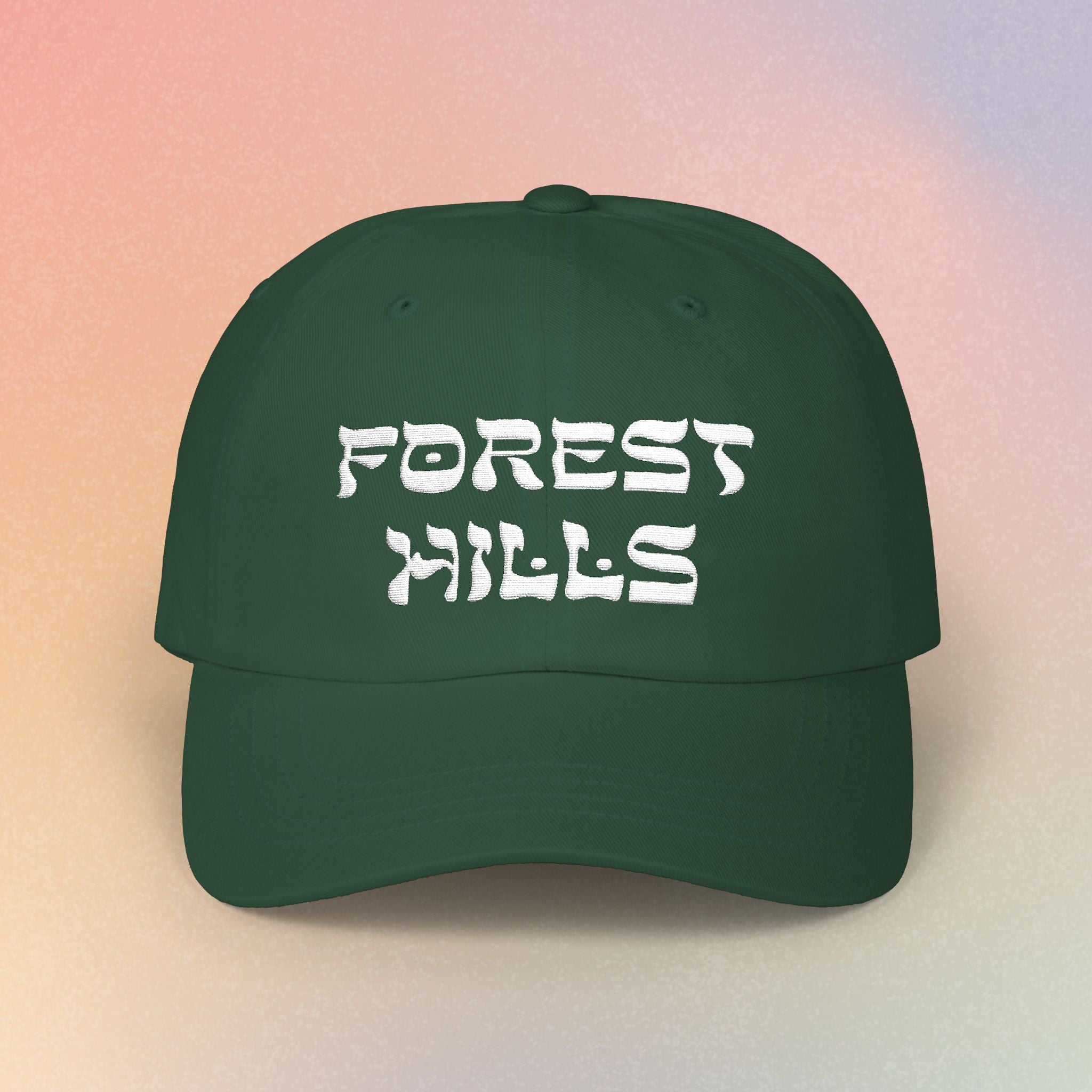 Forest Hills Hebrew Style Font Baseball Cap - Queens New York Jewish Pride