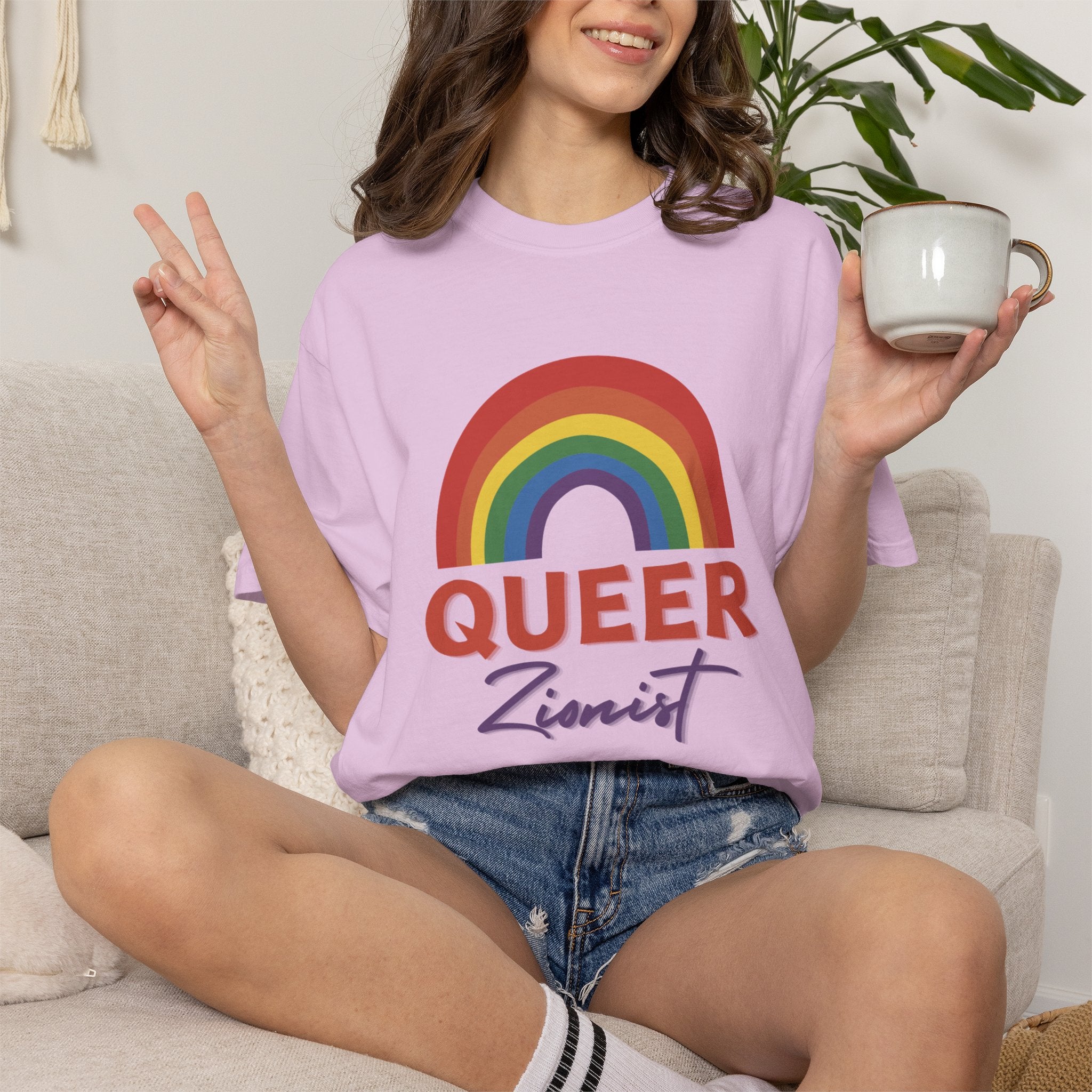 Queer Zion T-Shirt - Rainbow Transgender Pride Tee
