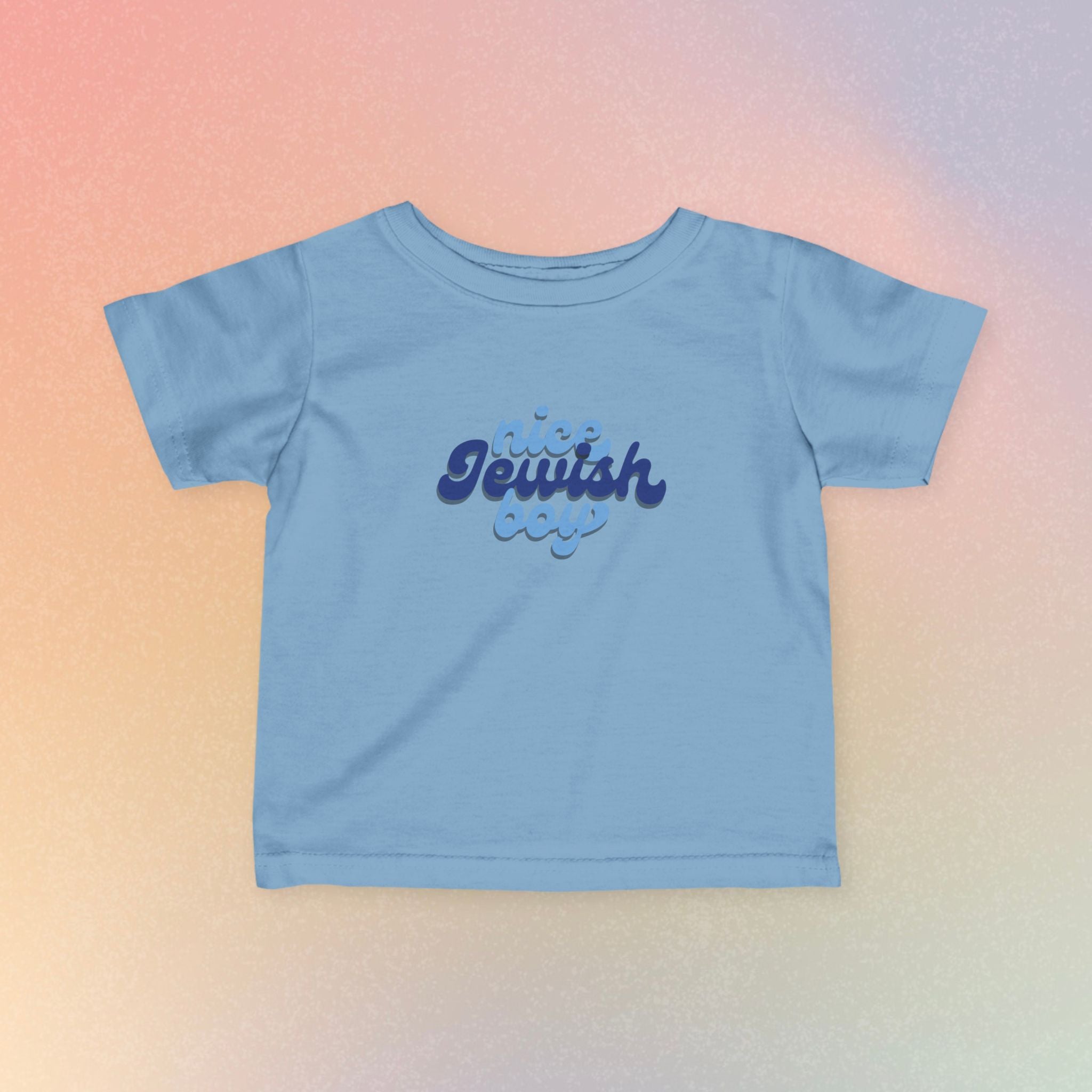 Infant Tee — "Nice Jewish Boy" Cute Retro Baby T‑Shirt (Newborn to 24M)