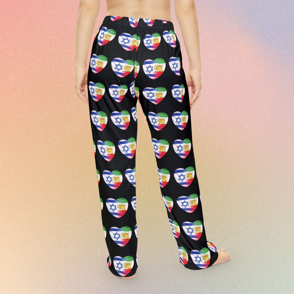 Persian Israeli Pride Heart Pajama Pants | Unisex
