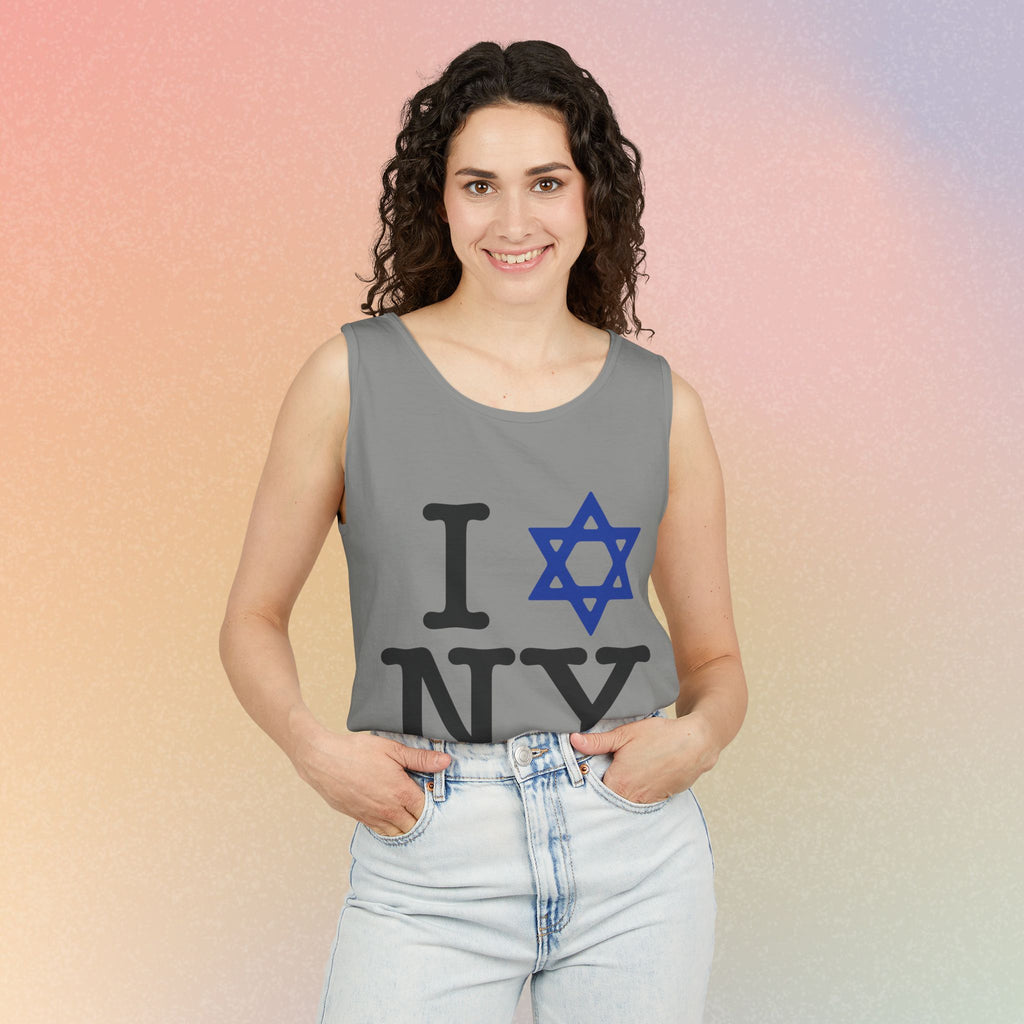 I Love NY Jewish Star Tank Top — Jewish NYC Pride Israel Love Sleeveless Tee