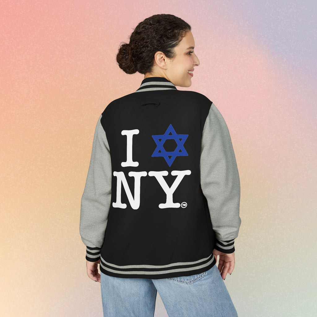 I NY Star of David Letterman Jacket | Jewish New York Varsity Jacket