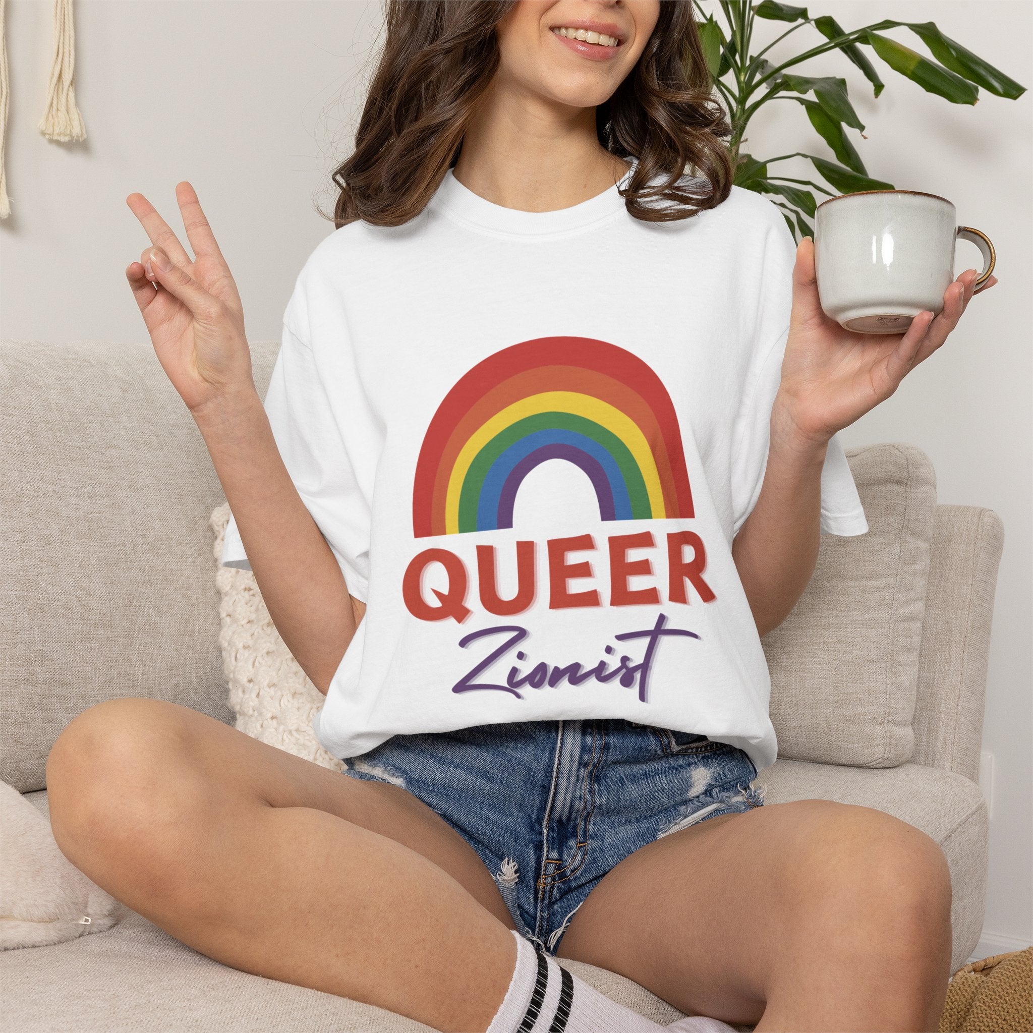 Queer Zion T-Shirt - Rainbow Transgender Pride Tee