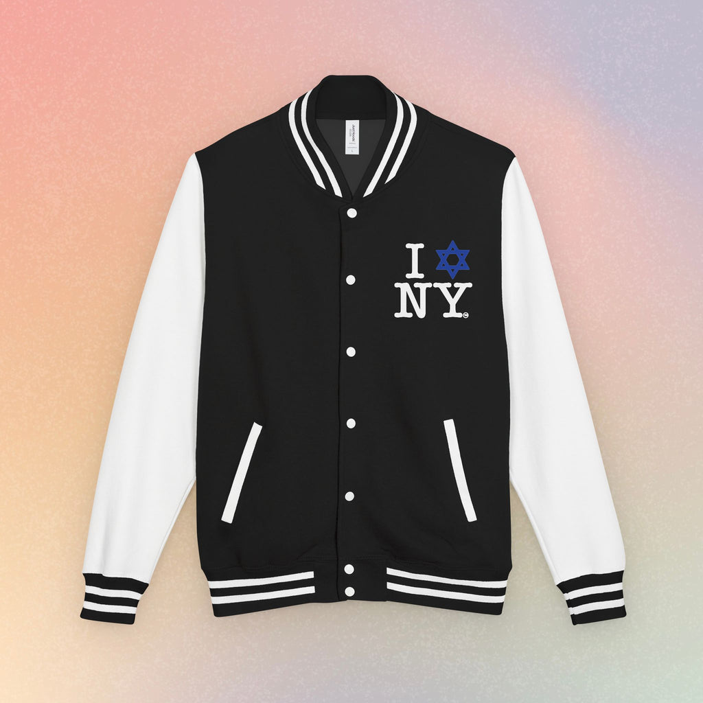 I NY Star of David Letterman Jacket | Jewish New York Varsity Jacket