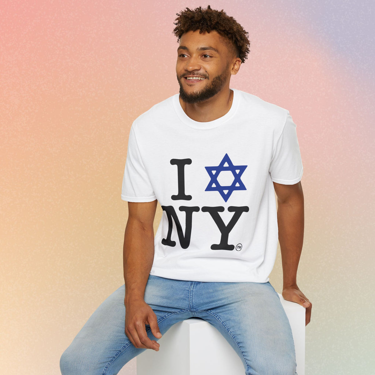 I Love NY Jewish Star Unisex Softstyle T-Shirt