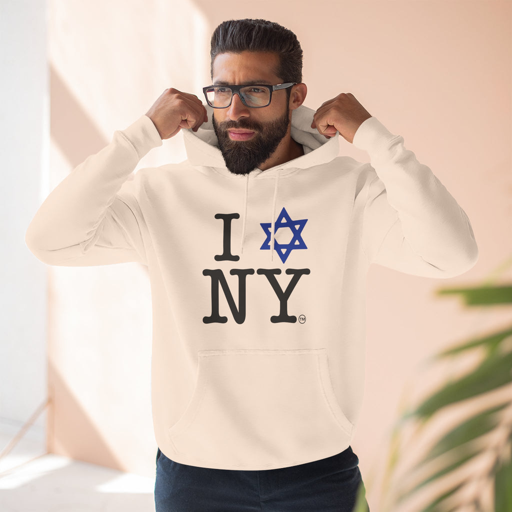 I Love NY Jewish Star Hoodie | Jewish New York Pride