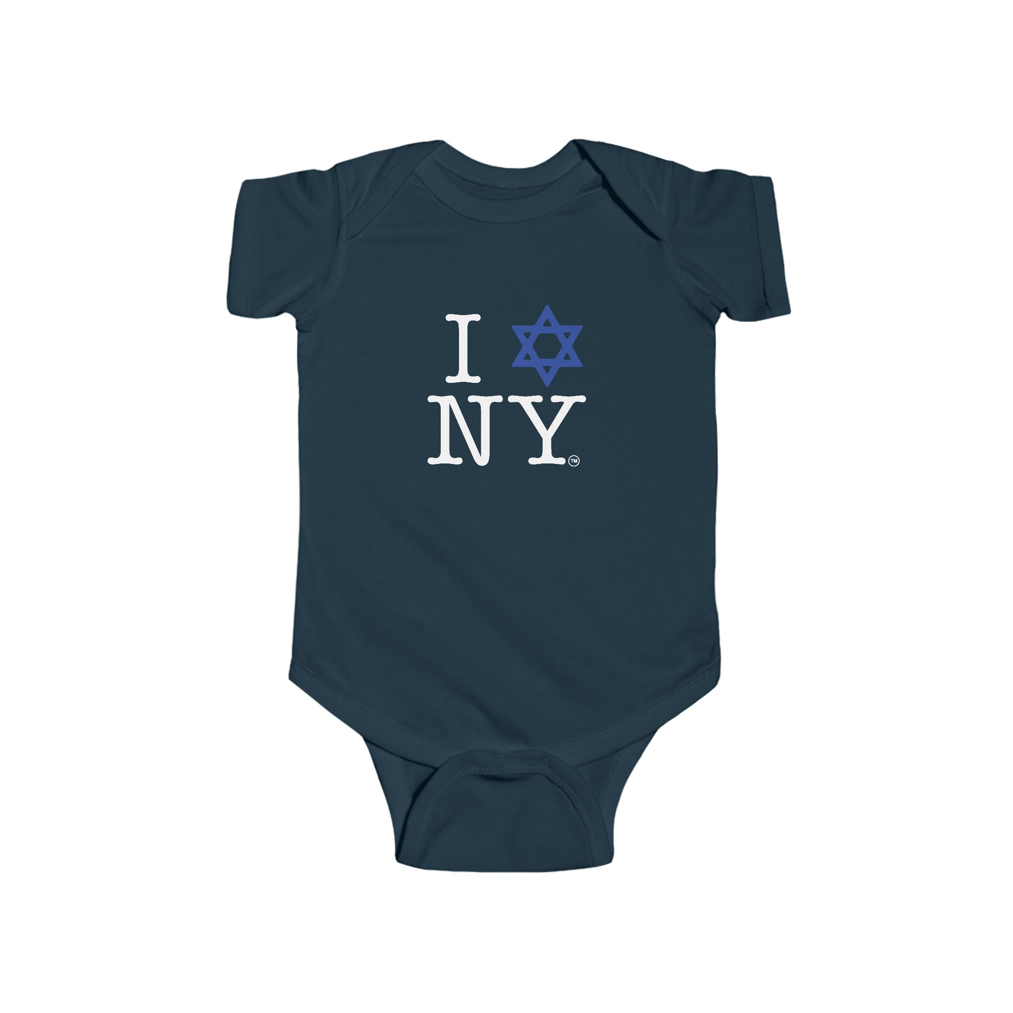 I Love NY Star of David Infant Onesie | Jewish New York Pride
