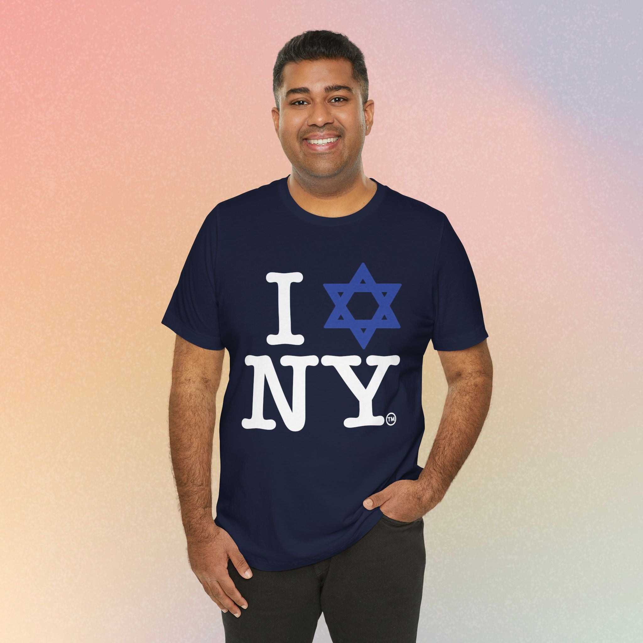 I Love New York Jewish Star of David T-Shirt - Jewish New York Pride