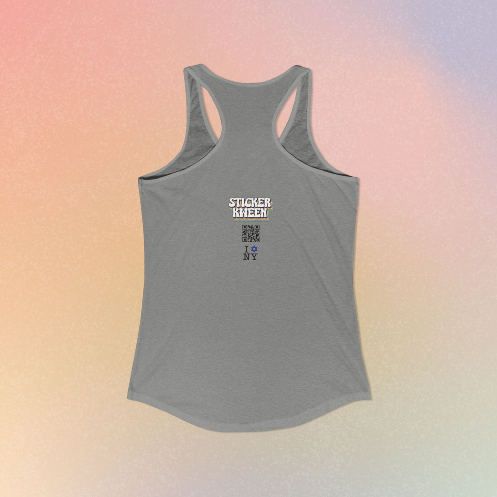 I Jewish Star Love NY Women's Racerback Tanktop