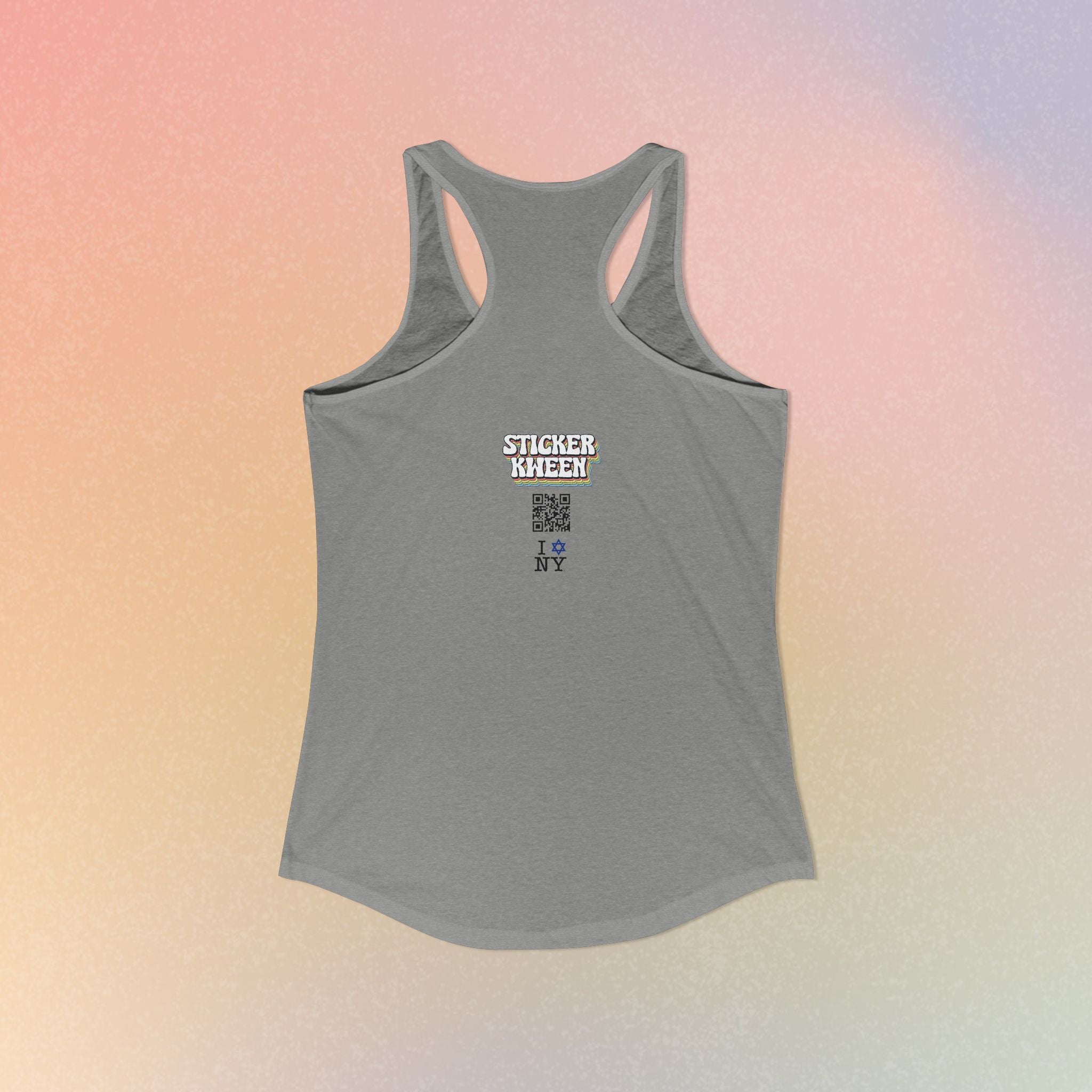 I Jewish Star Love NY Women's Racerback Tanktop