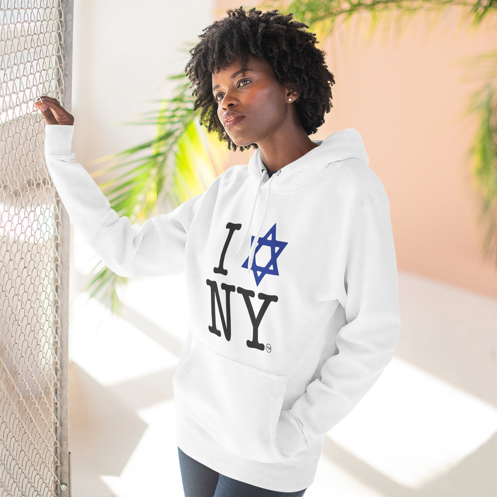 I Love NY Jewish Star Hoodie | Jewish New York Pride