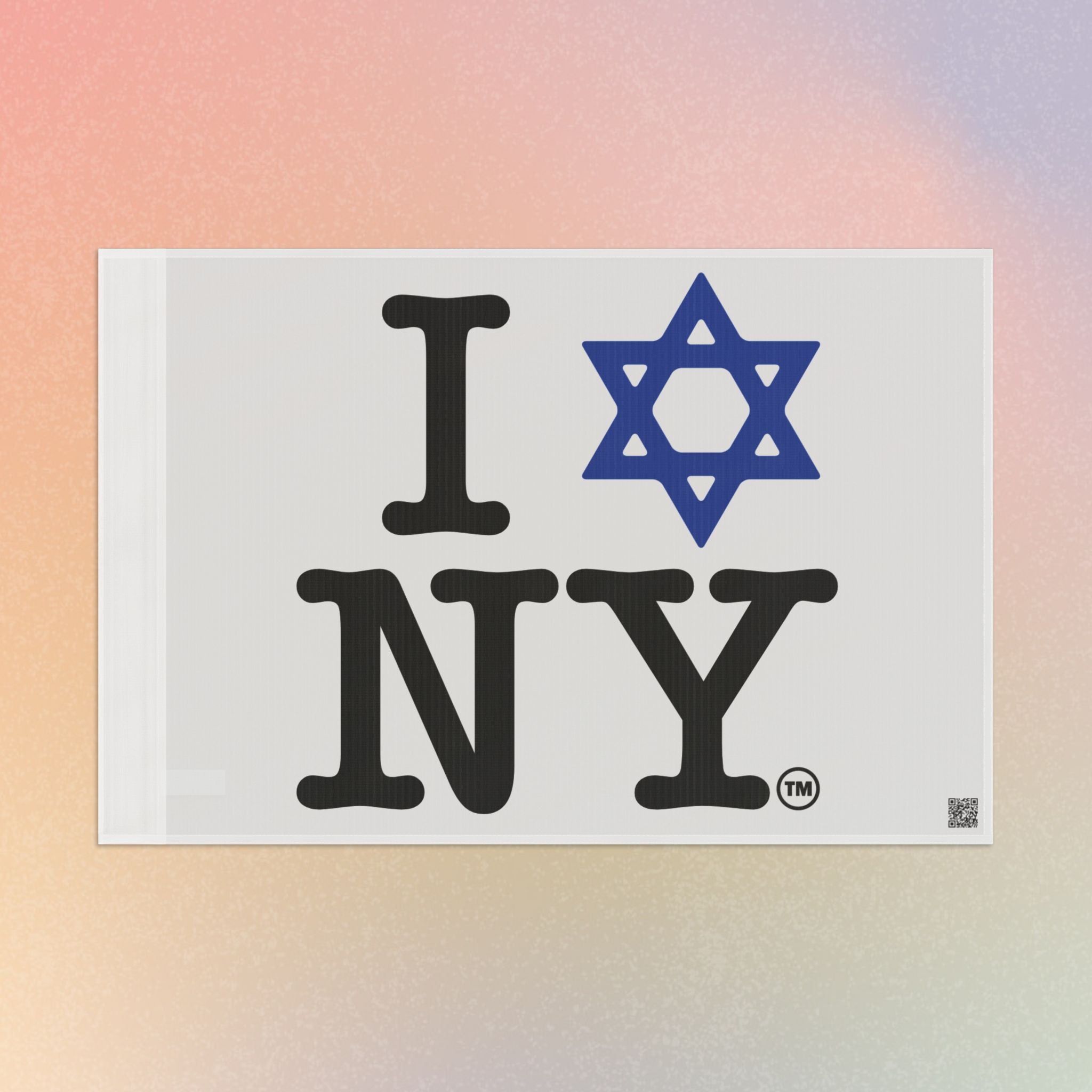 I Love NY Magen David Flag | Jewish New York Pride Flag