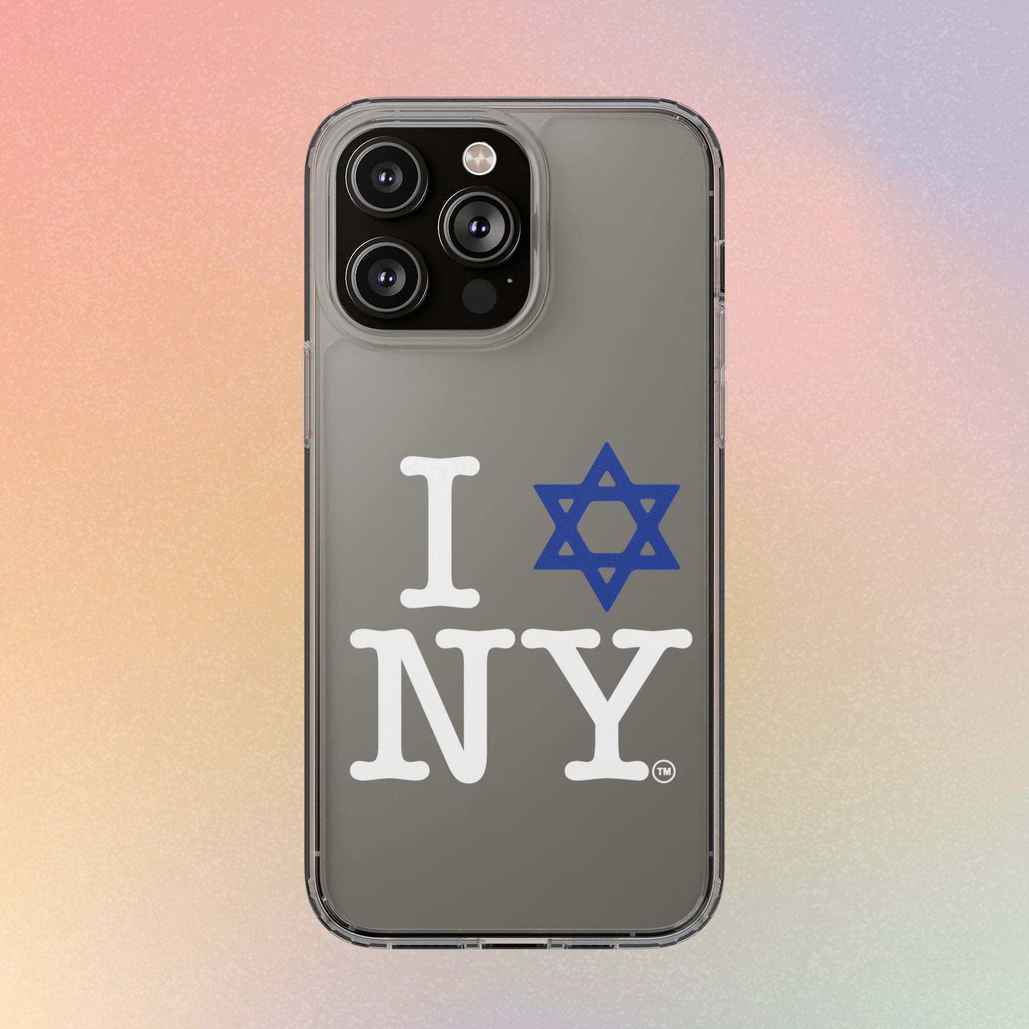 I Love NY Jewish Star Phone Case | Clear Case, Jewish New York Design