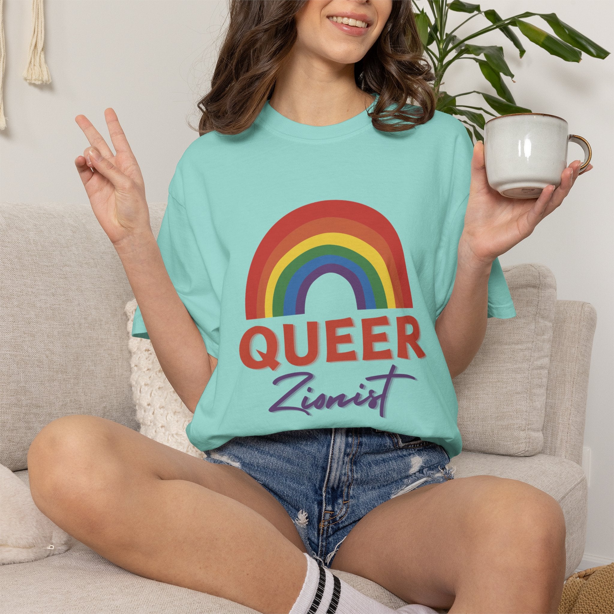 Queer Zion T-Shirt - Rainbow Transgender Pride Tee