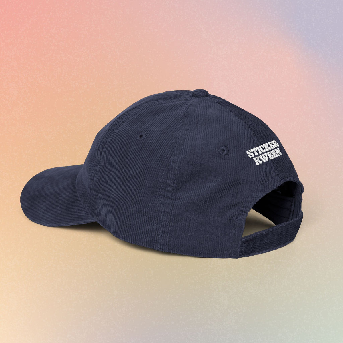 Brooklyn Hebrew Font Vintage Corduroy Cap (Embroidery)