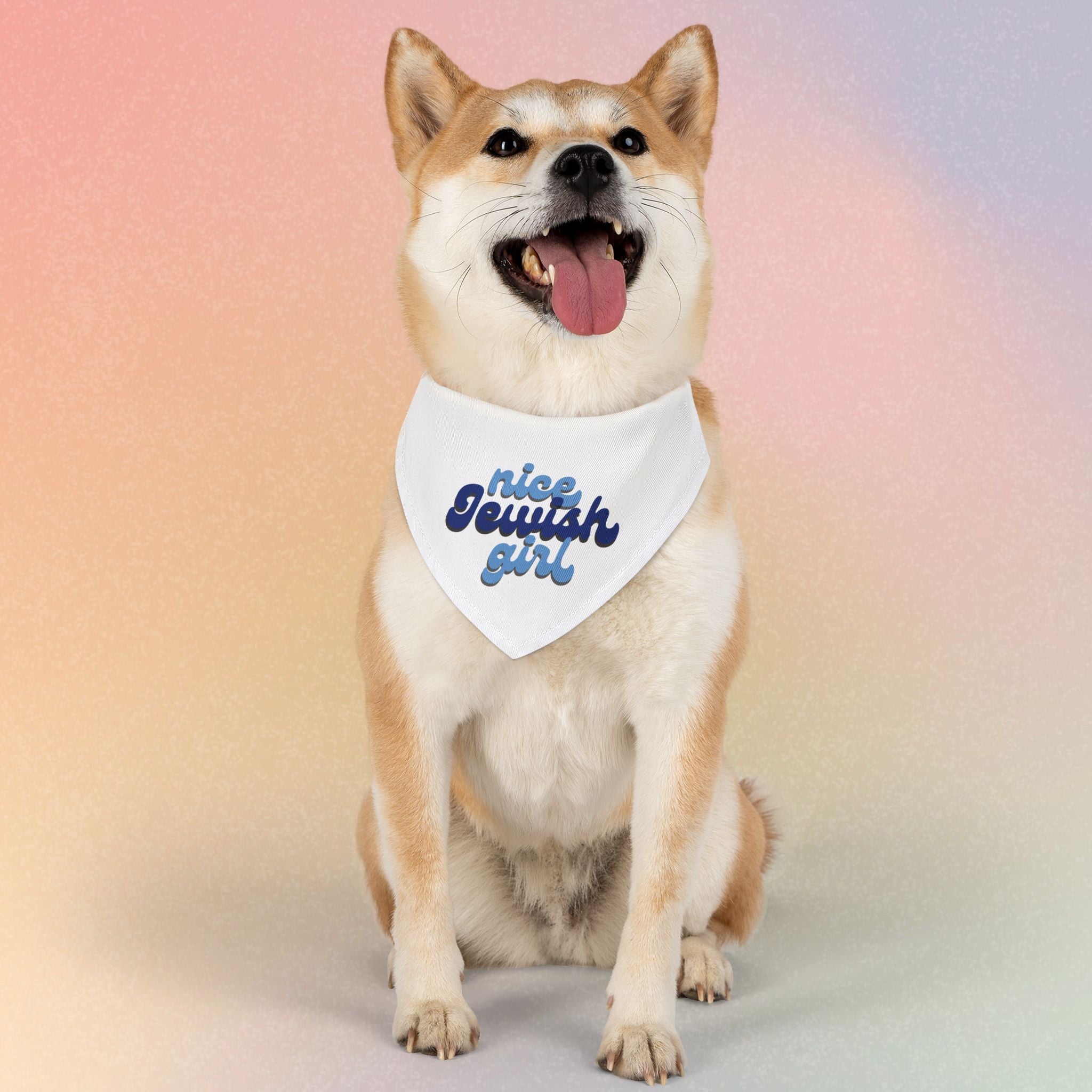 Nice Jewish Girl Pet Bandana Collar - Nice Jewish Dog/Cat