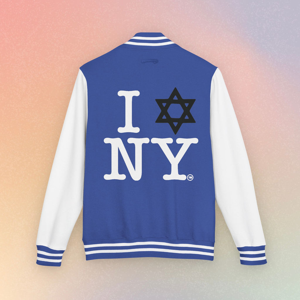 I NY Star of David Letterman Jacket | Jewish New York Varsity Jacket