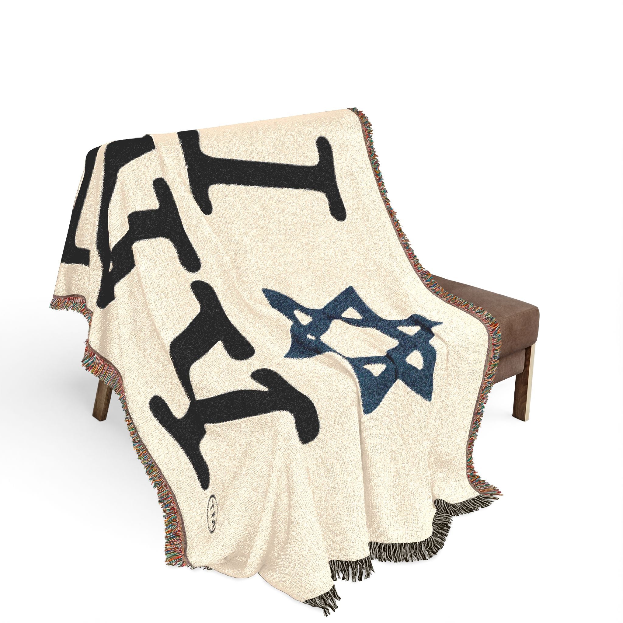 I Love NY Star of David Woven Blanket — Jewish New York Throw Blanket