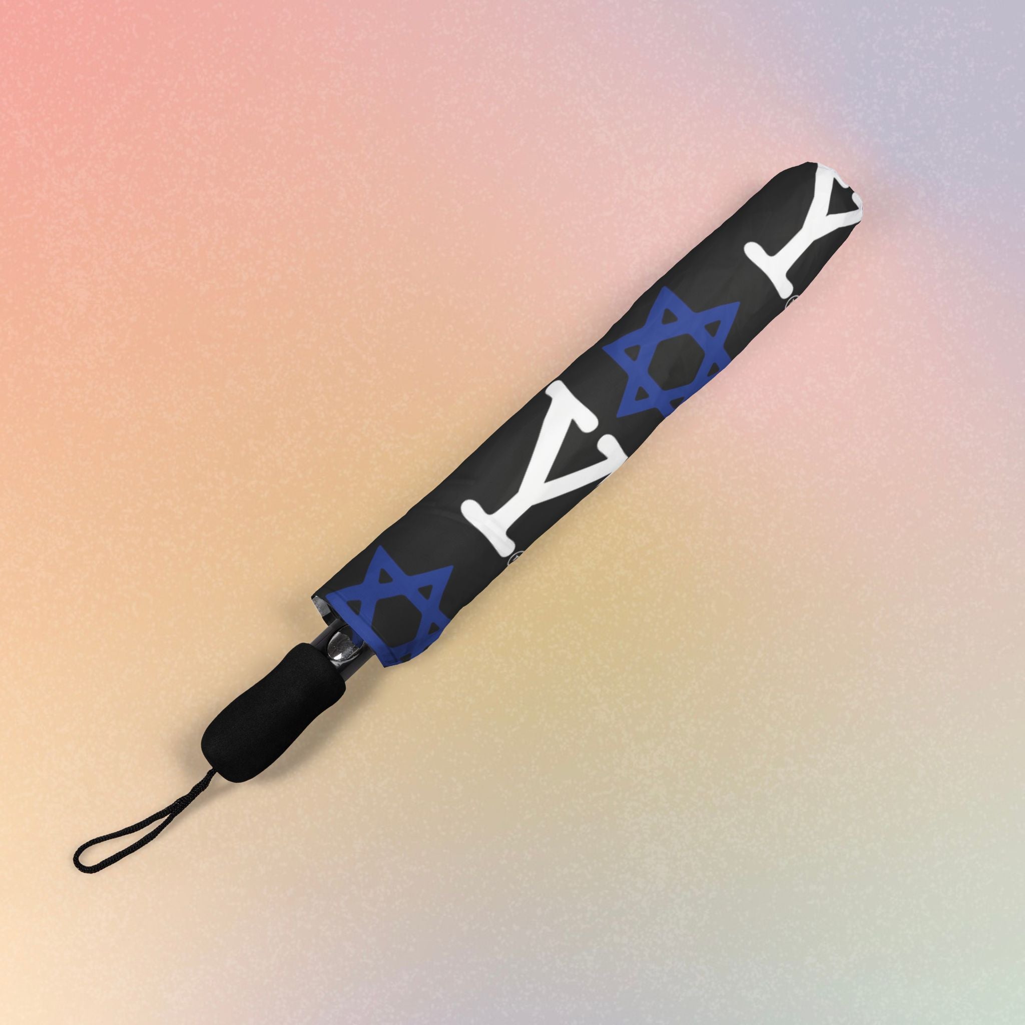 I Love NY Jewish Star Umbrella - New York Jewish Pride